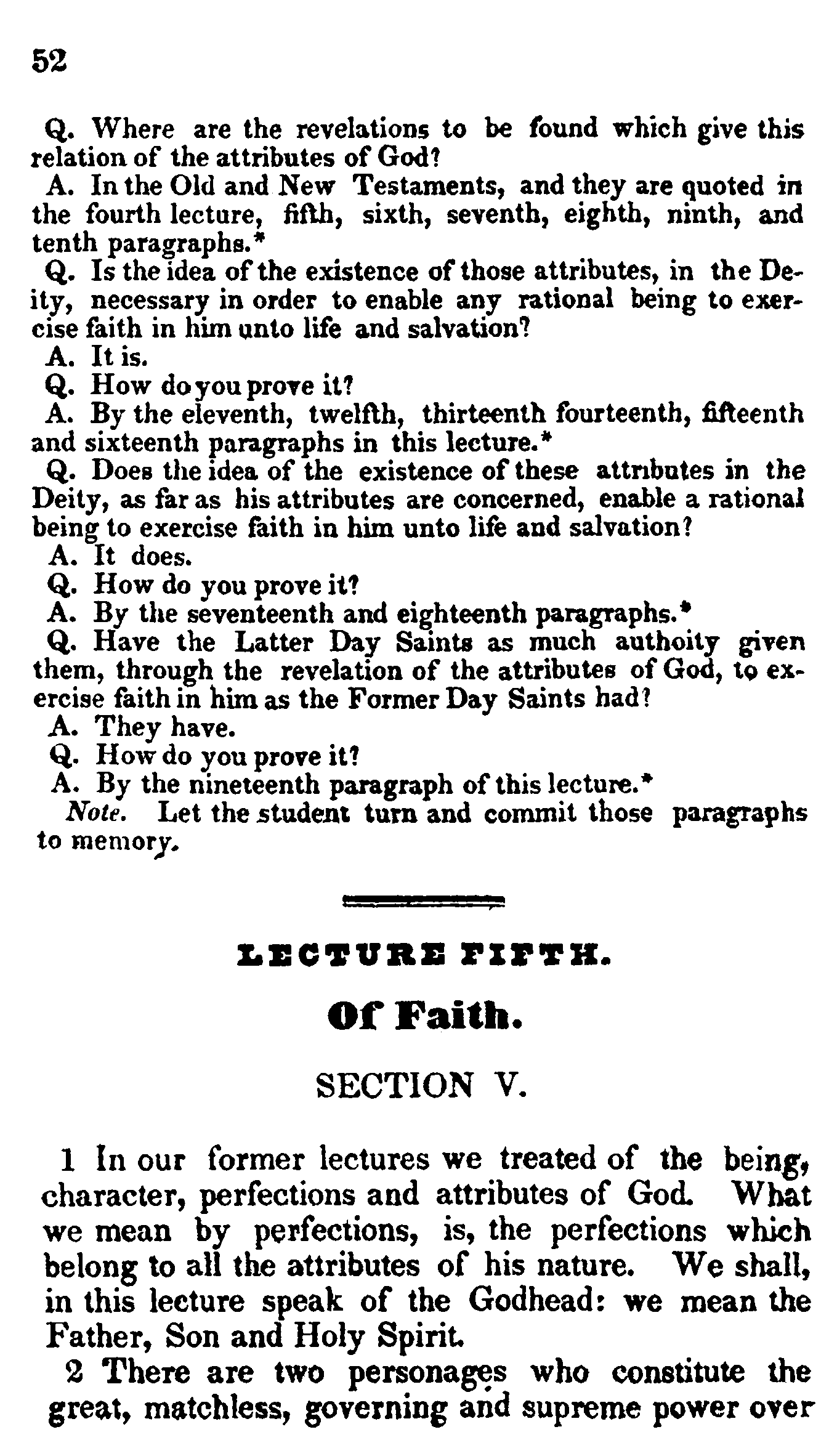 Doctrine And Covenants Page 52