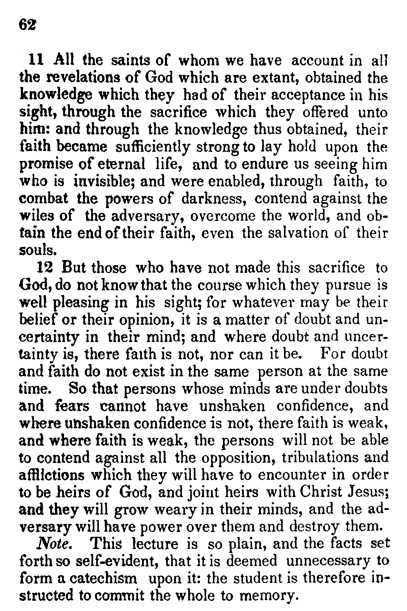 Doctrine And Covenants Page 62