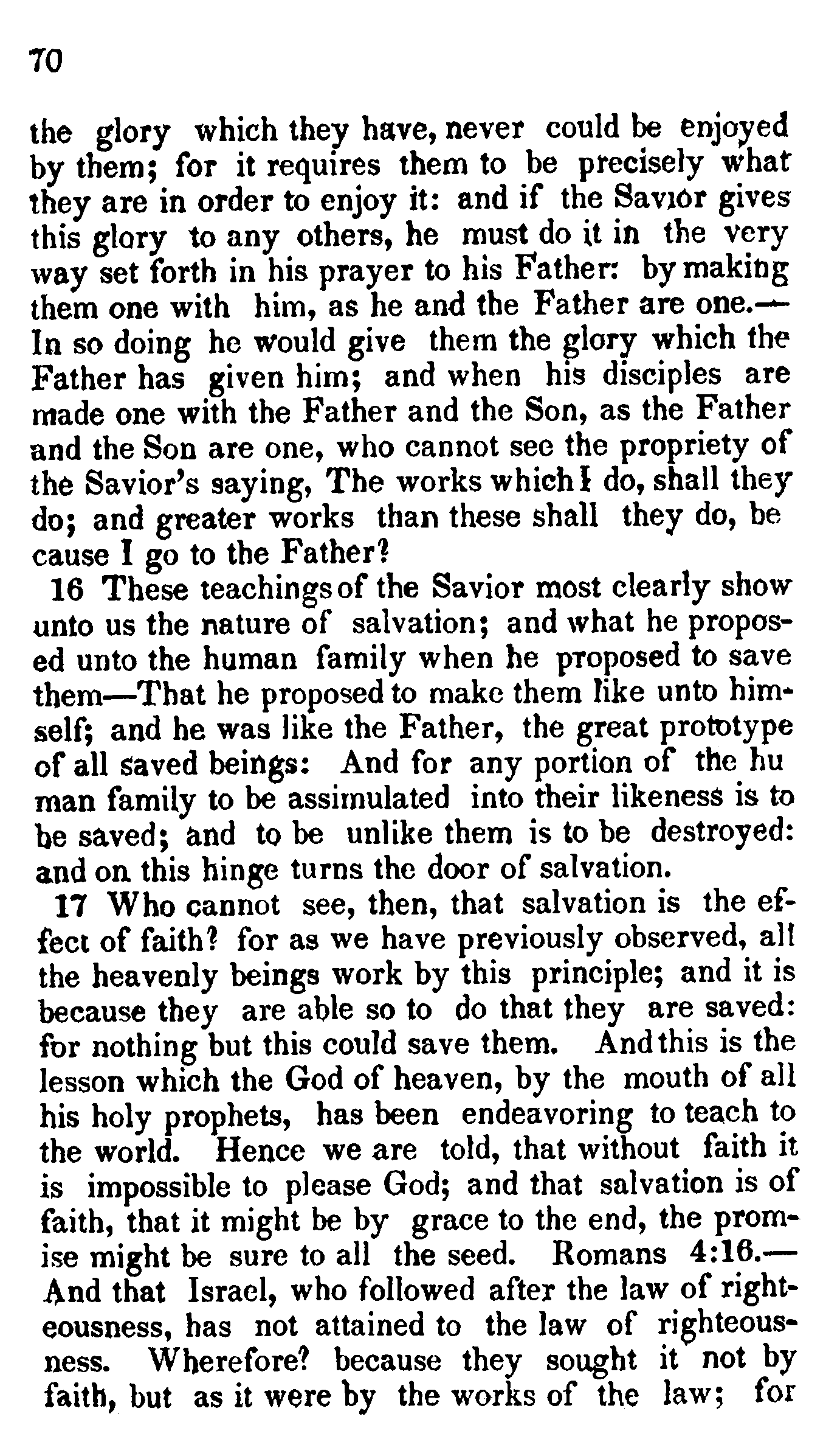 Doctrine And Covenants Page 70