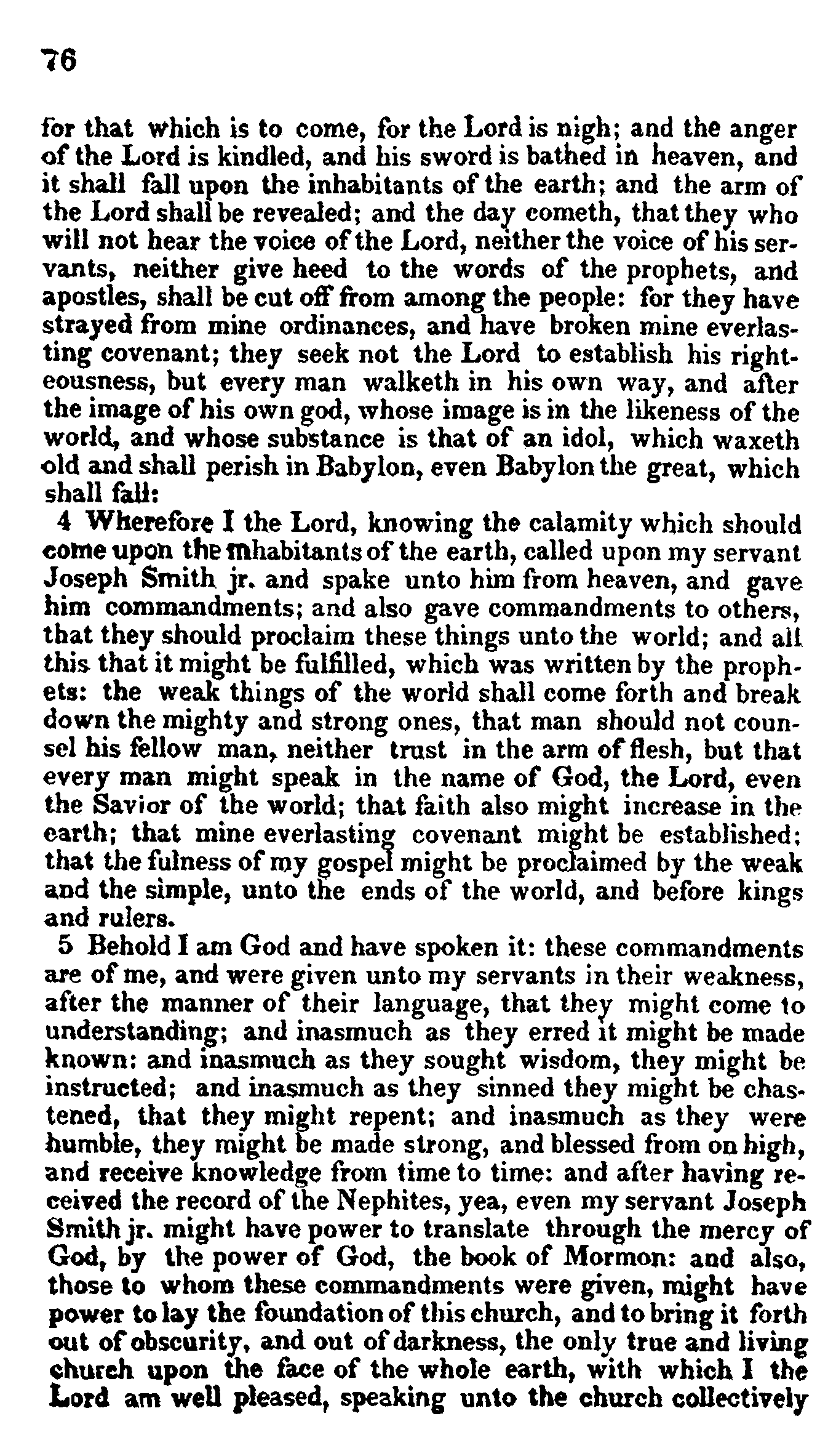 Doctrine And Covenants Page 76
