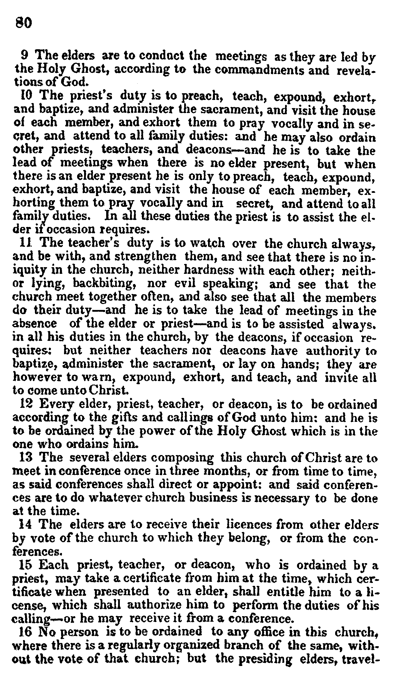 Doctrine And Covenants Page 80