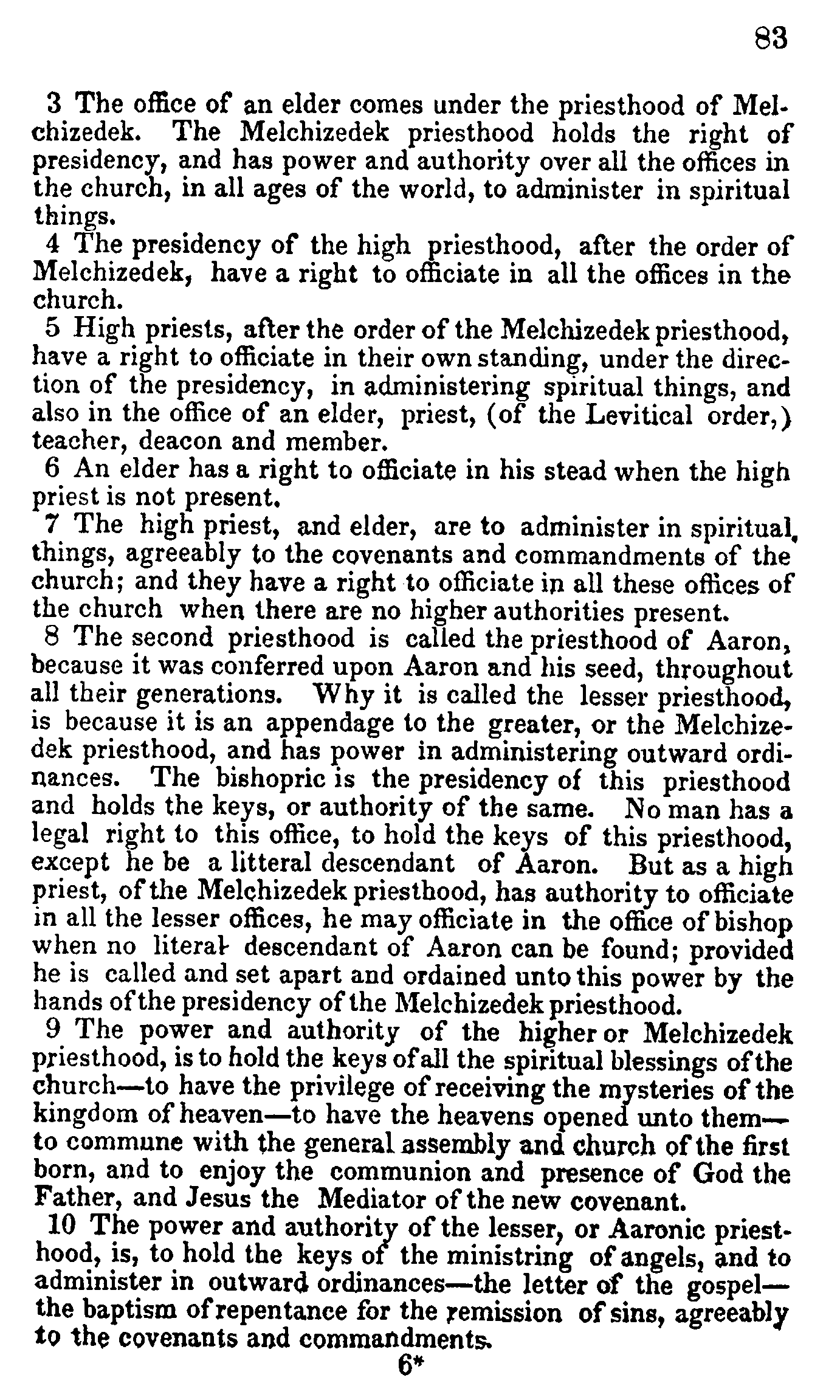 Doctrine And Covenants Page 83