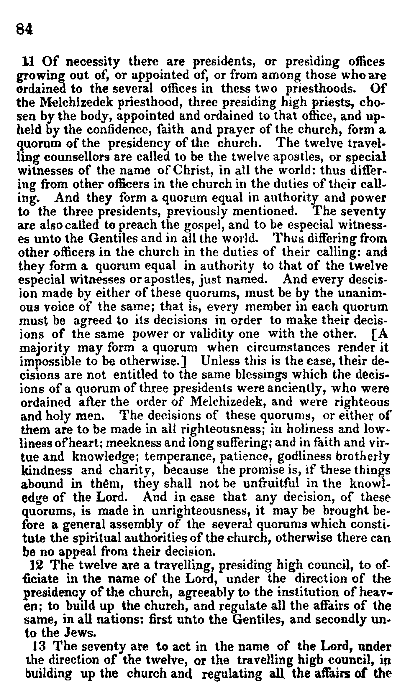 Doctrine and Covenants 1835 edition p.84