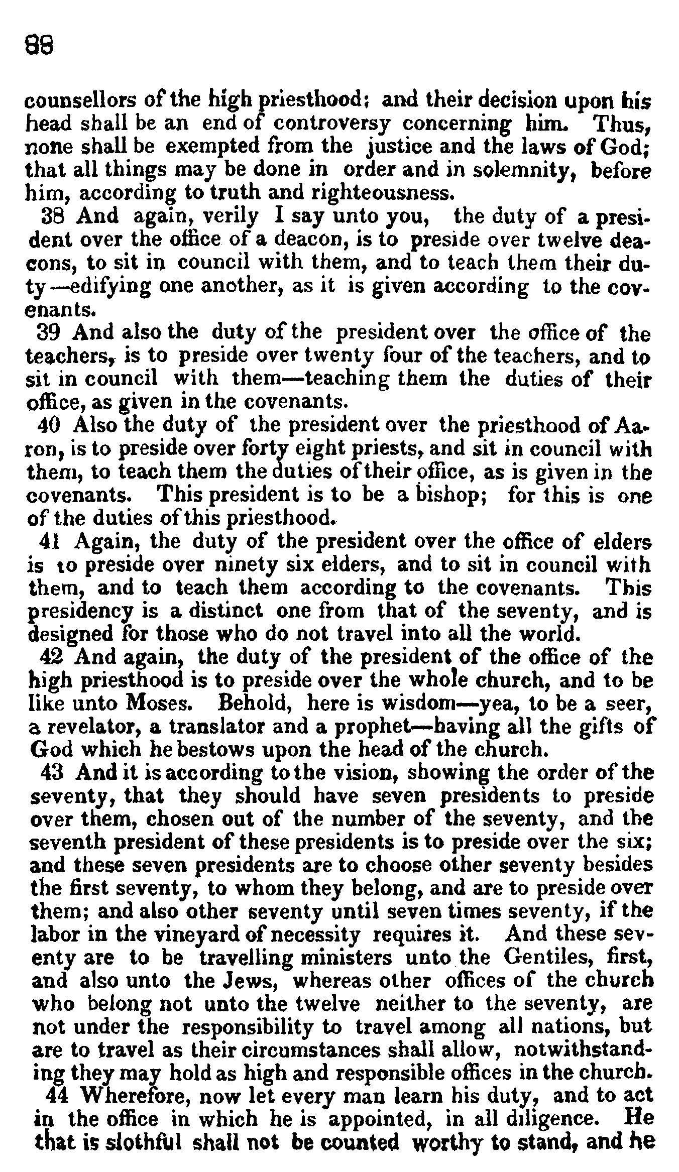 Doctrine And Covenants Page 88