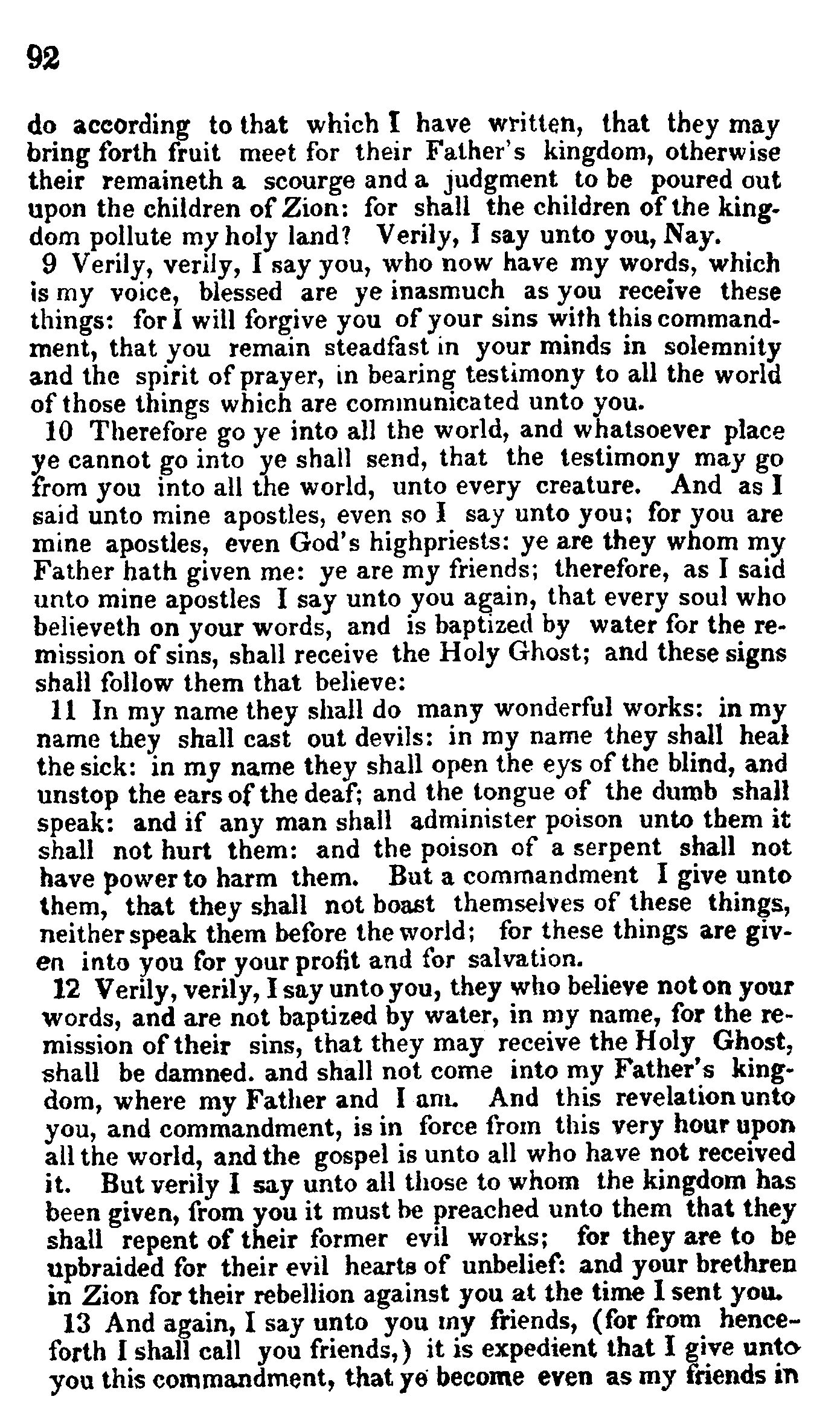 Doctrine And Covenants Page 92