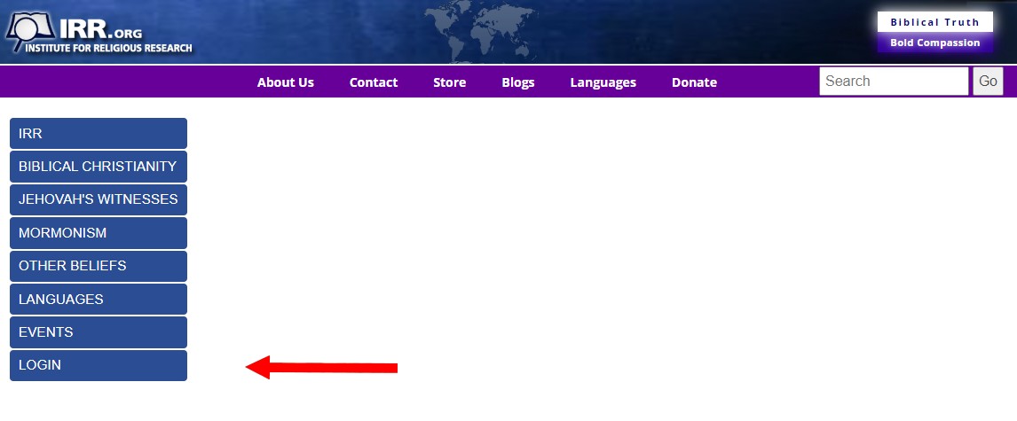 IRR Login image