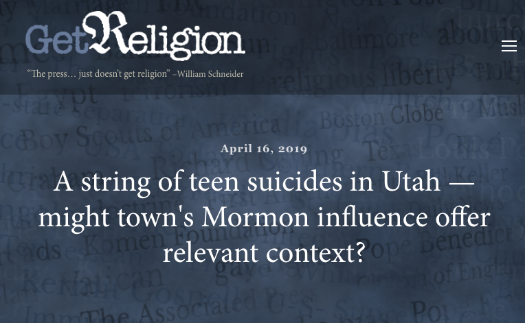 A string of teen suicides