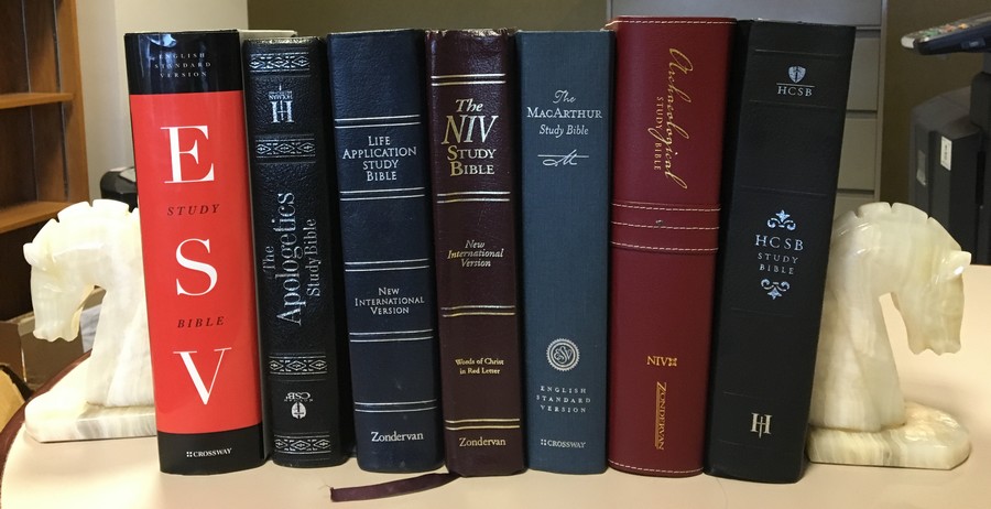 Bibles On Shelf