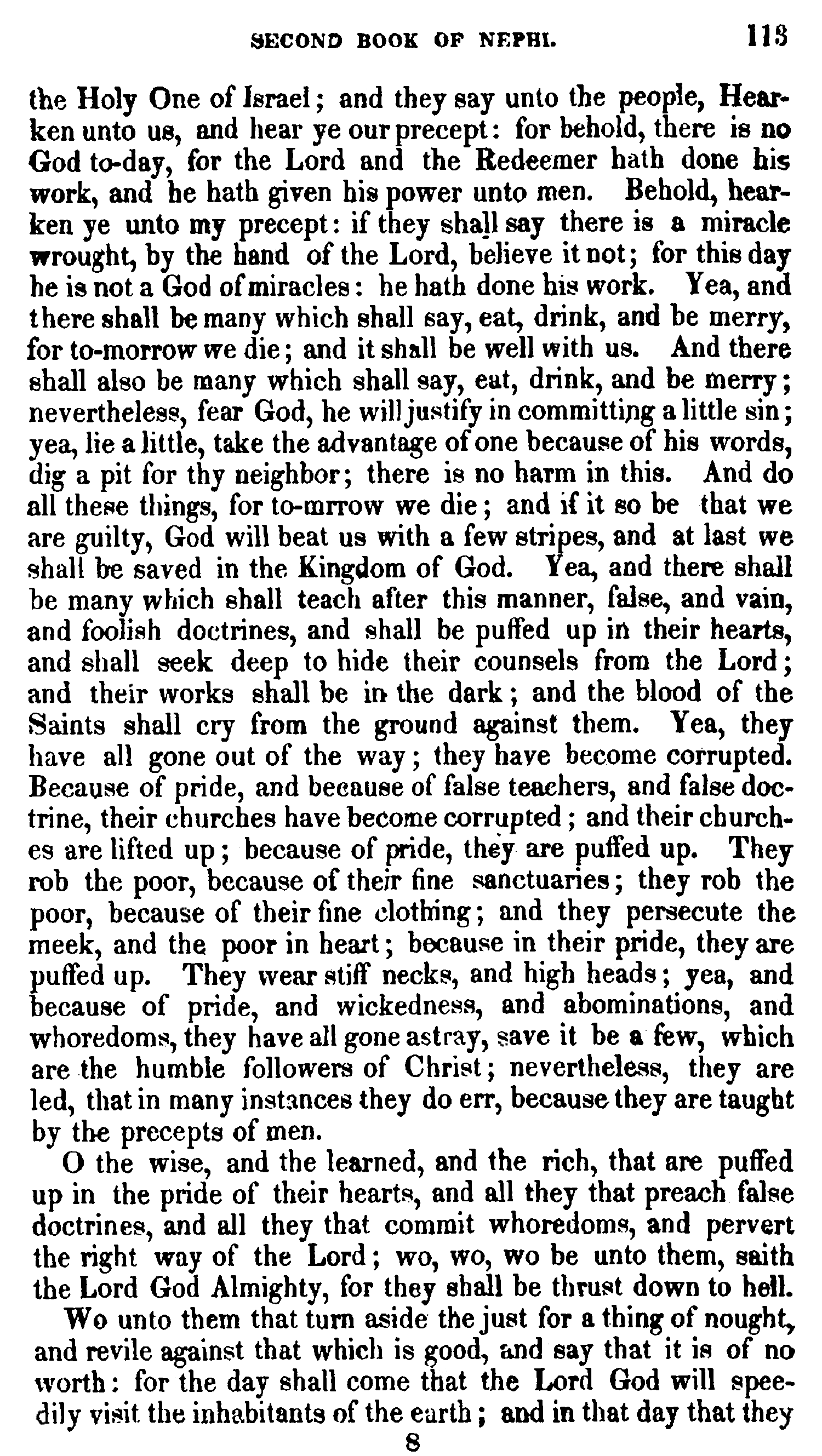 Book Of Mormon - 2 Nephi - Page 113