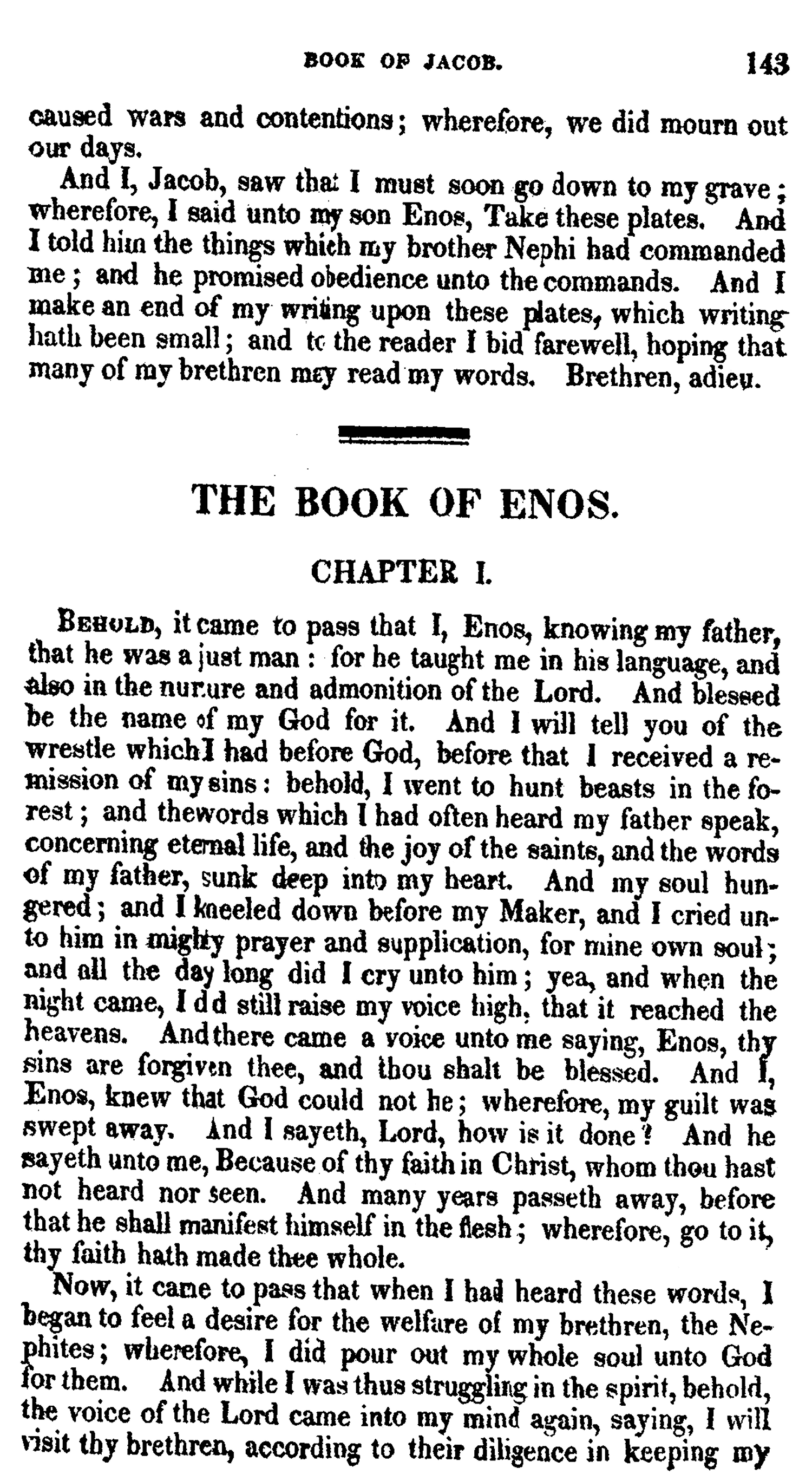 Book Of Mormon - Jacob - Enos - Page 143