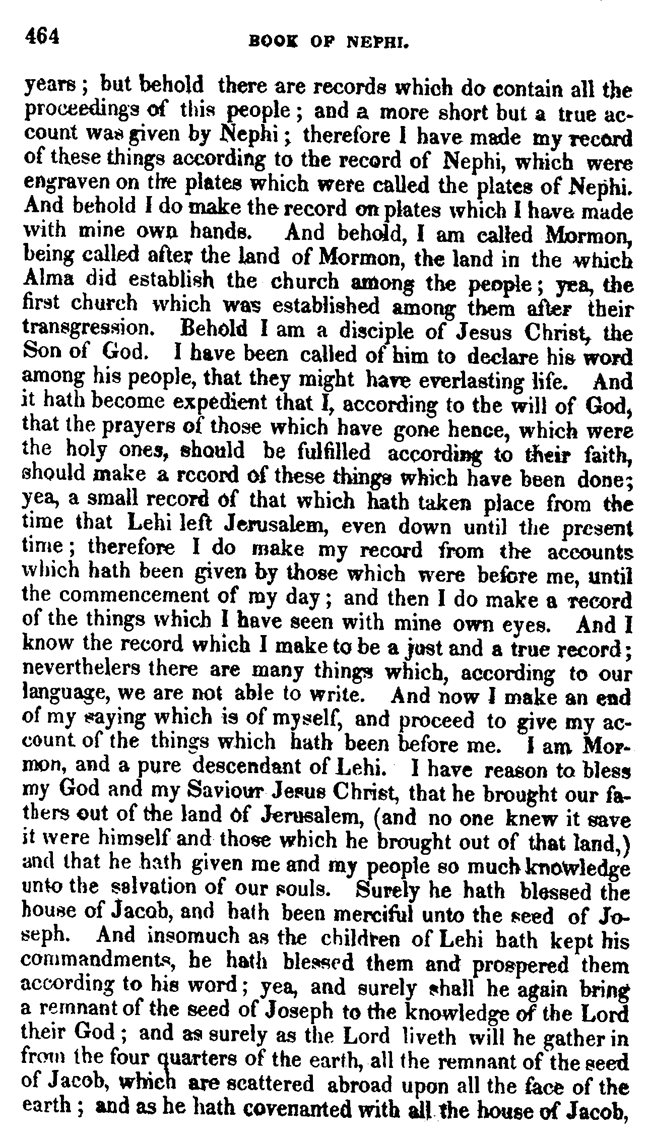 Book Of Mormon - 3 Nephi - Page 464