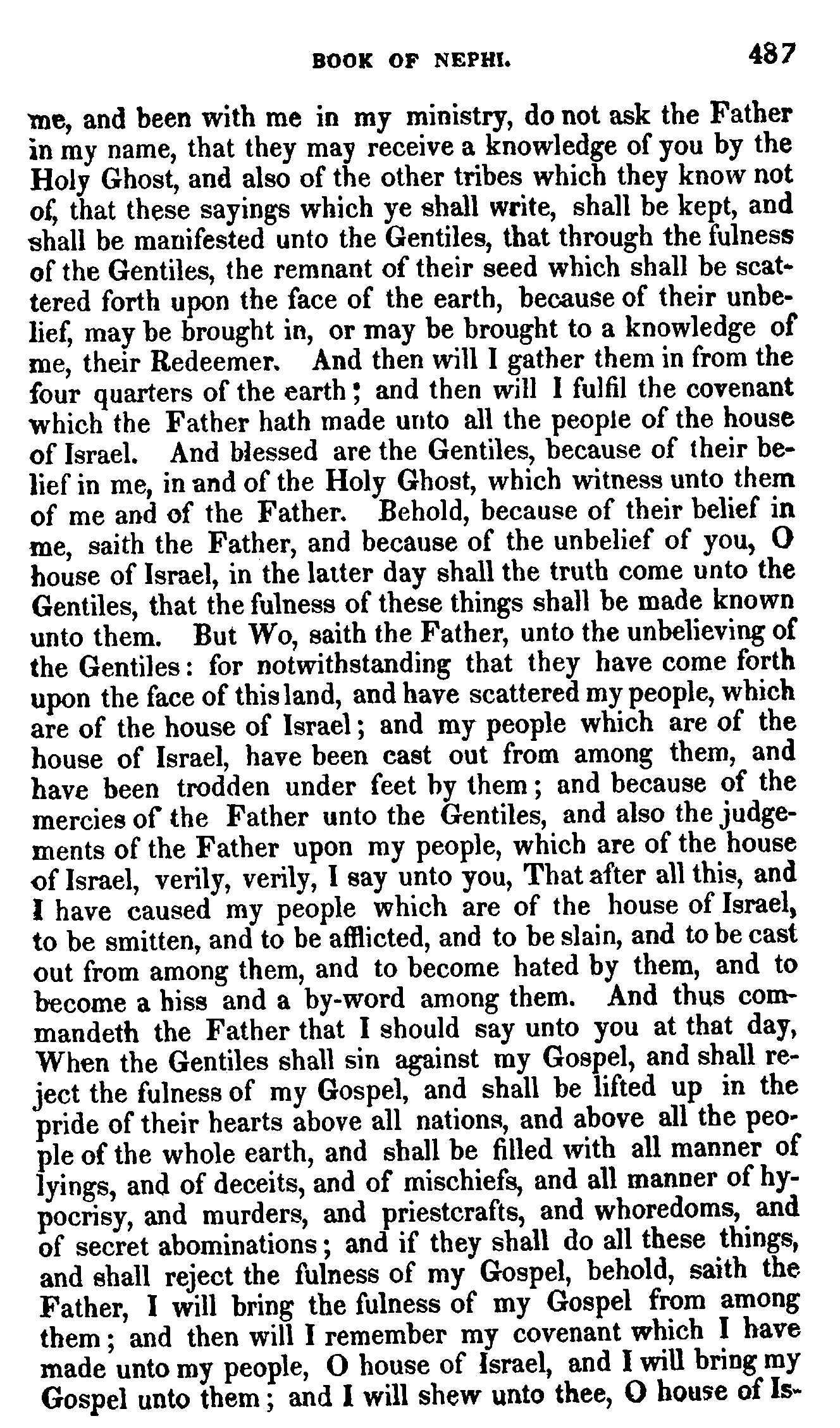 Book Of Mormon - 3 Nephi - Page 487