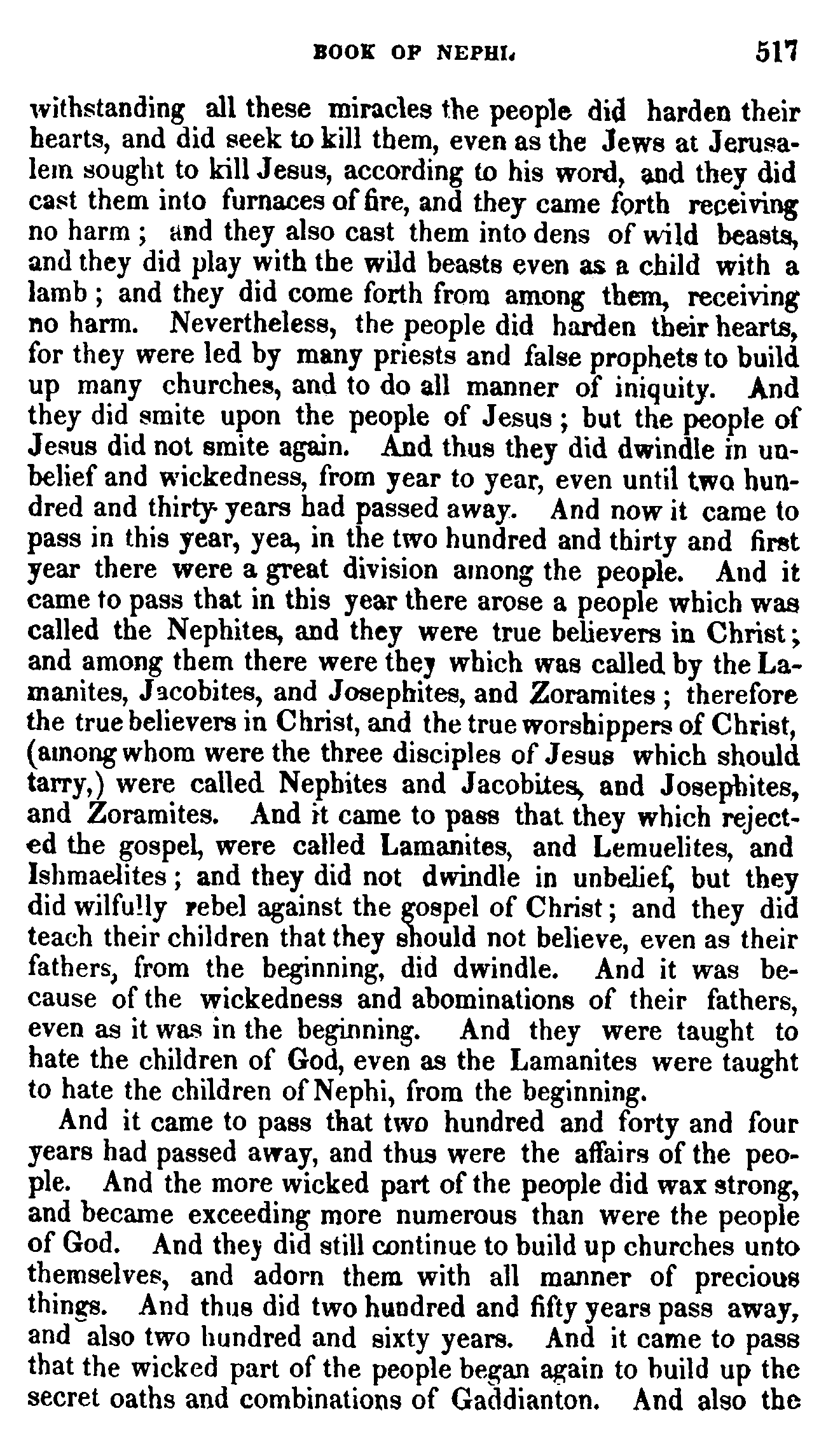 Book Of Mormon - 4 Nephi - Page 517