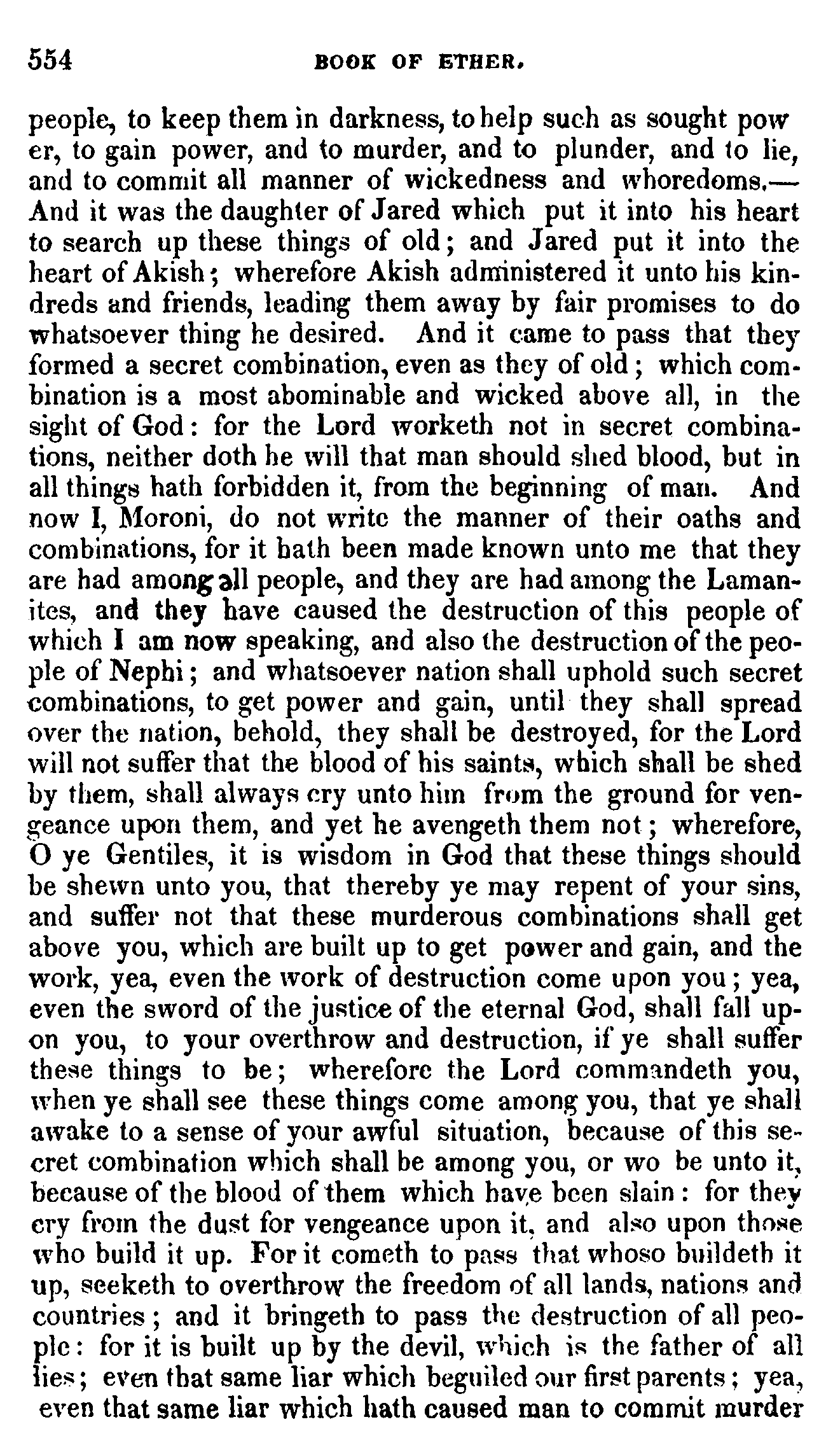 Book Of Mormon - Ether - Page 554