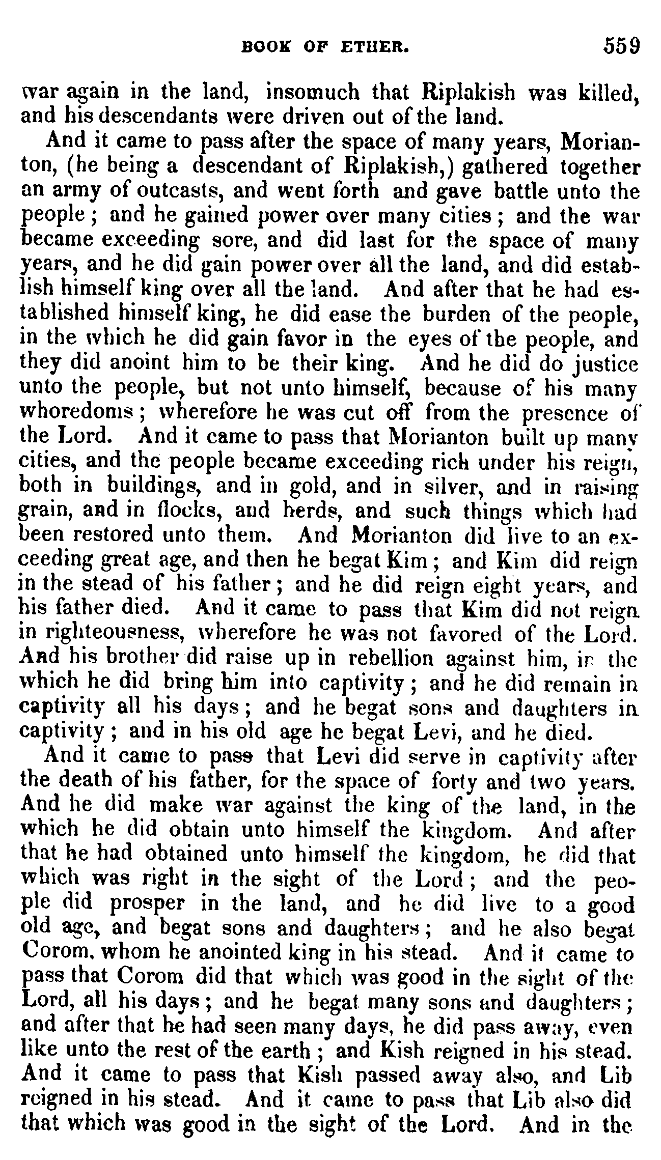 Book Of Mormon - Ether - Page 559