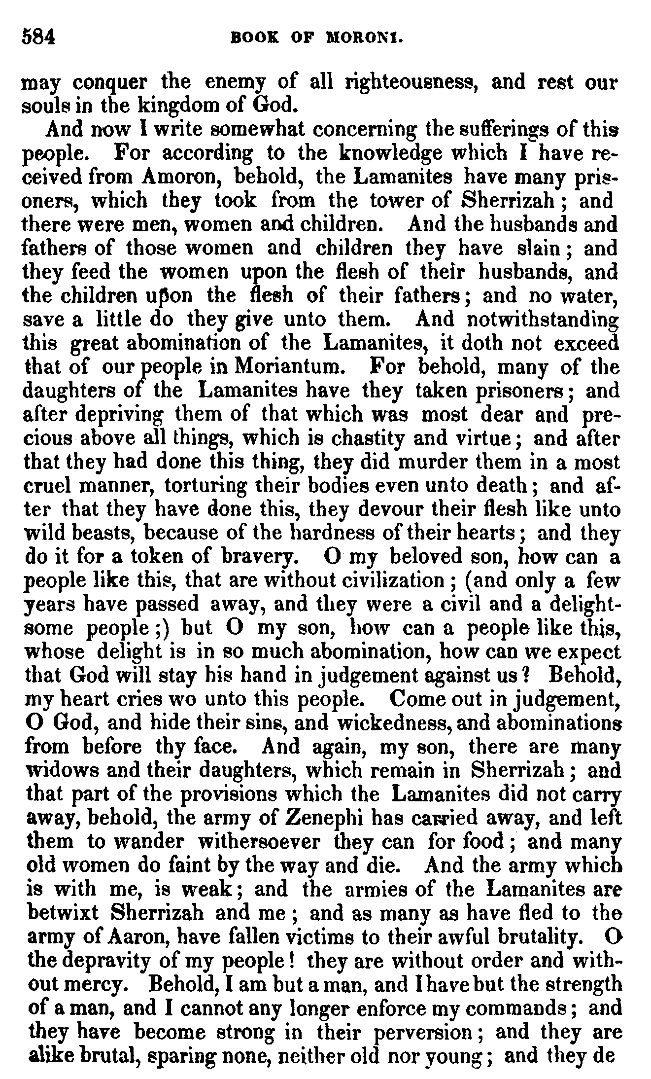 Book of Mormon - Moroni - Page 584