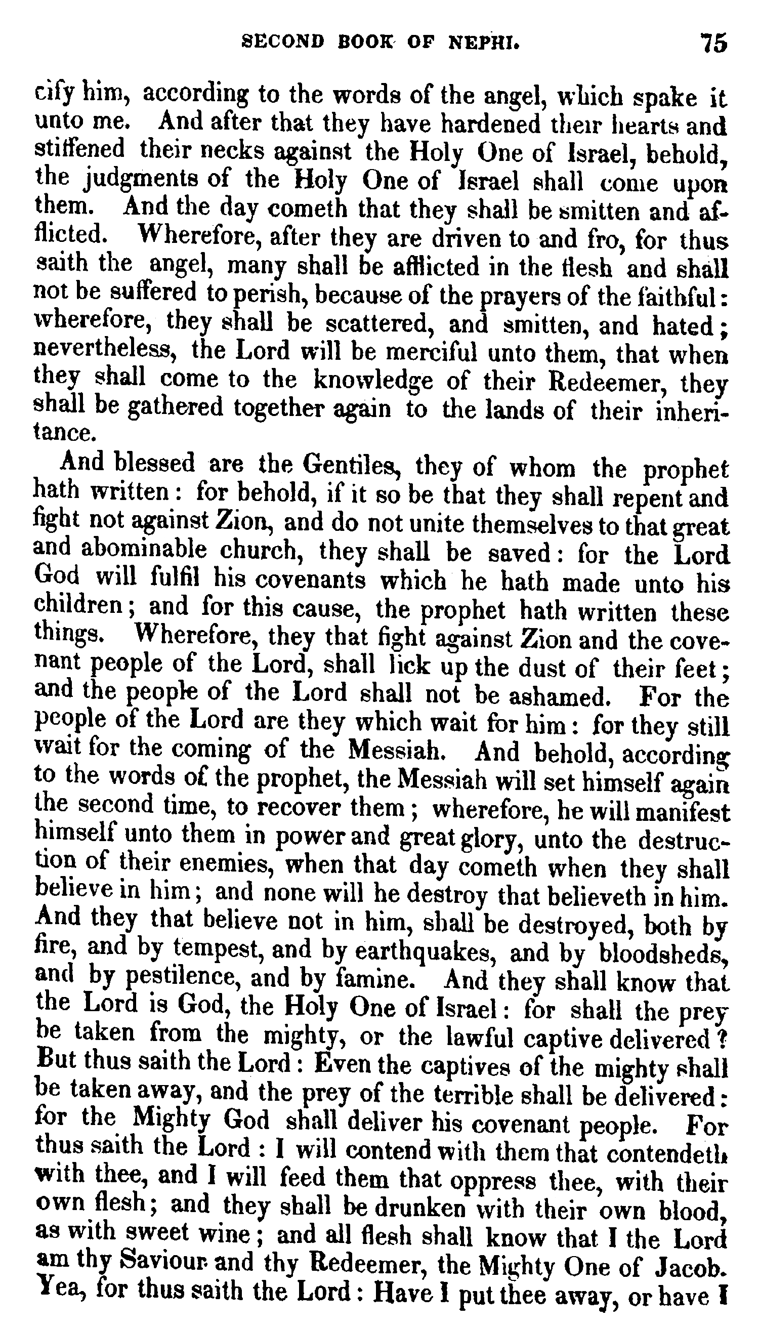 Book Of Mormon - 2 Nephi - Page 75