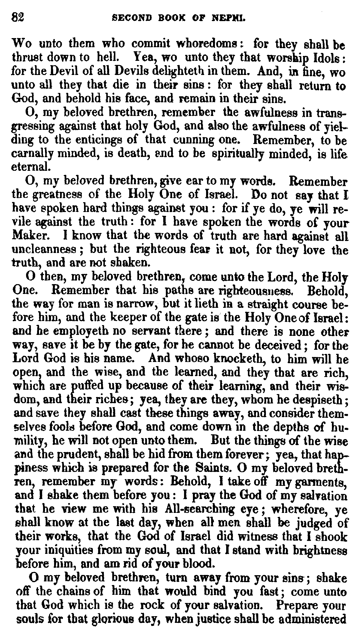 Book Of Mormon - 2 Nephi - Page 82