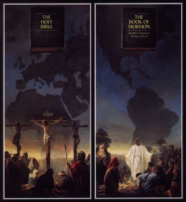 Conhecida ilustração Mórmon de um suposto paralelo entre o Cristianismo Bíblico e a Fé SUD