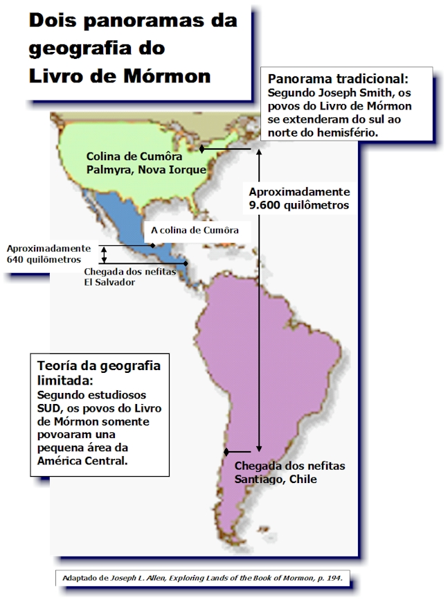 Dois panoramas da geografia do Livro de Mormon--Two geographic scenarios of the Book of Mormon