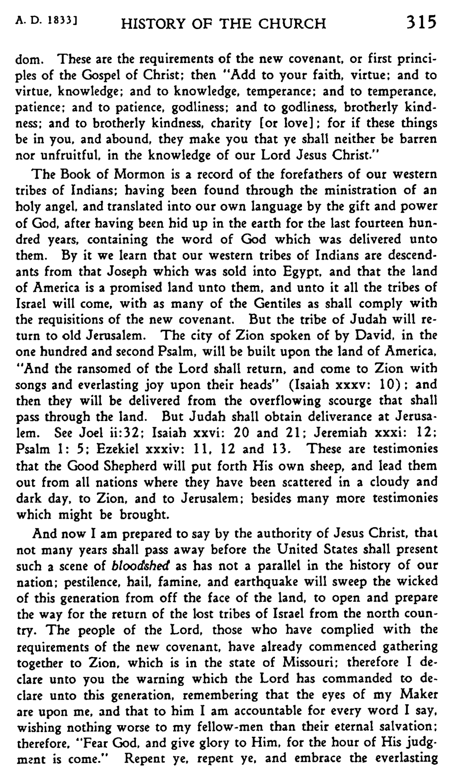 History of the Church, vol. 1, p. 315