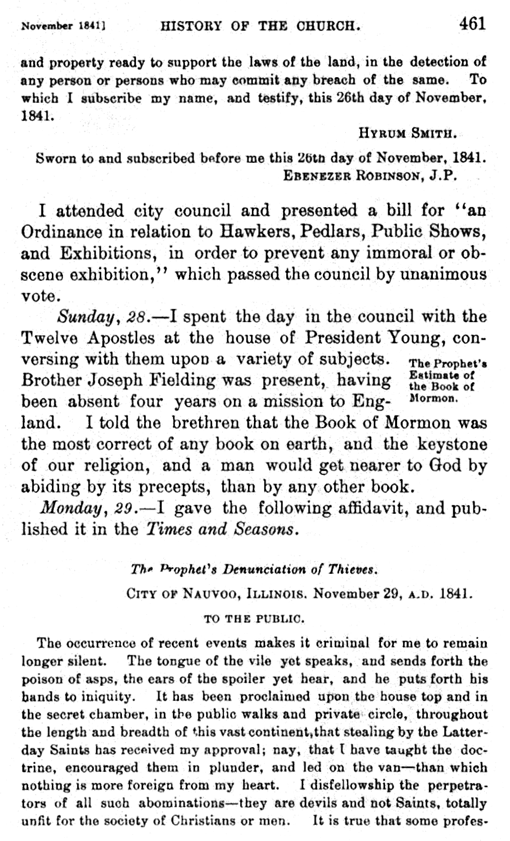 History of the Church, vol. 4, p. 461