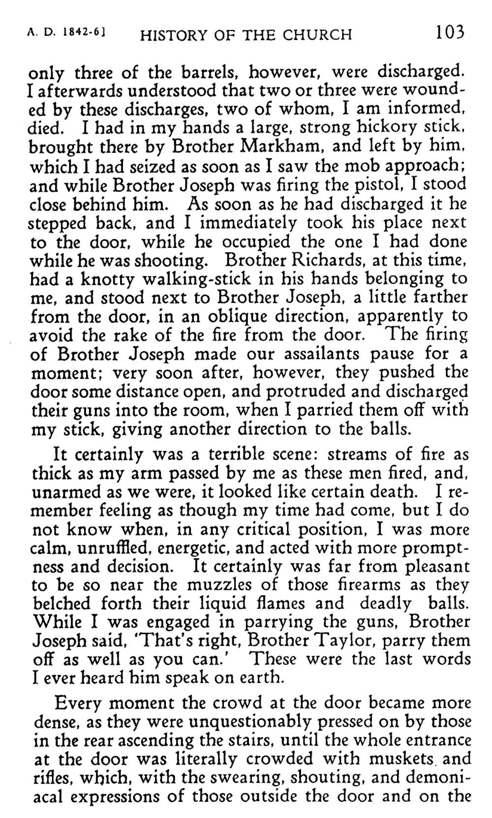History of the Church, vol. 7, pp. 103 (1844)