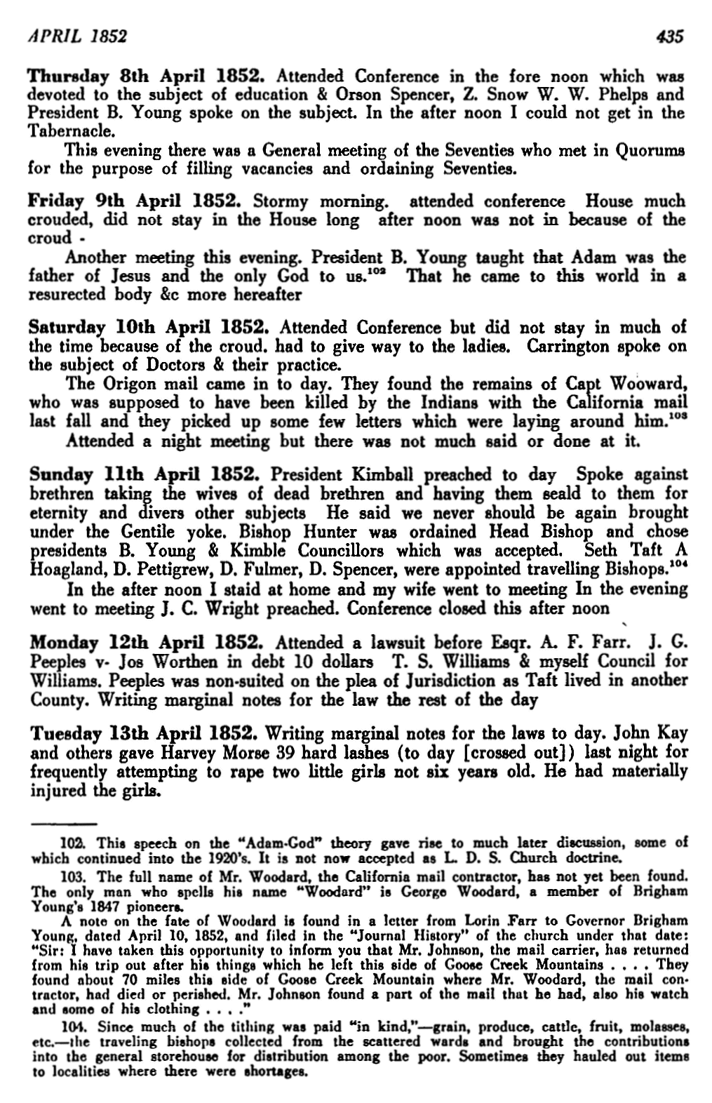Diary Of Hosea Stout Vol. 2 Page 435