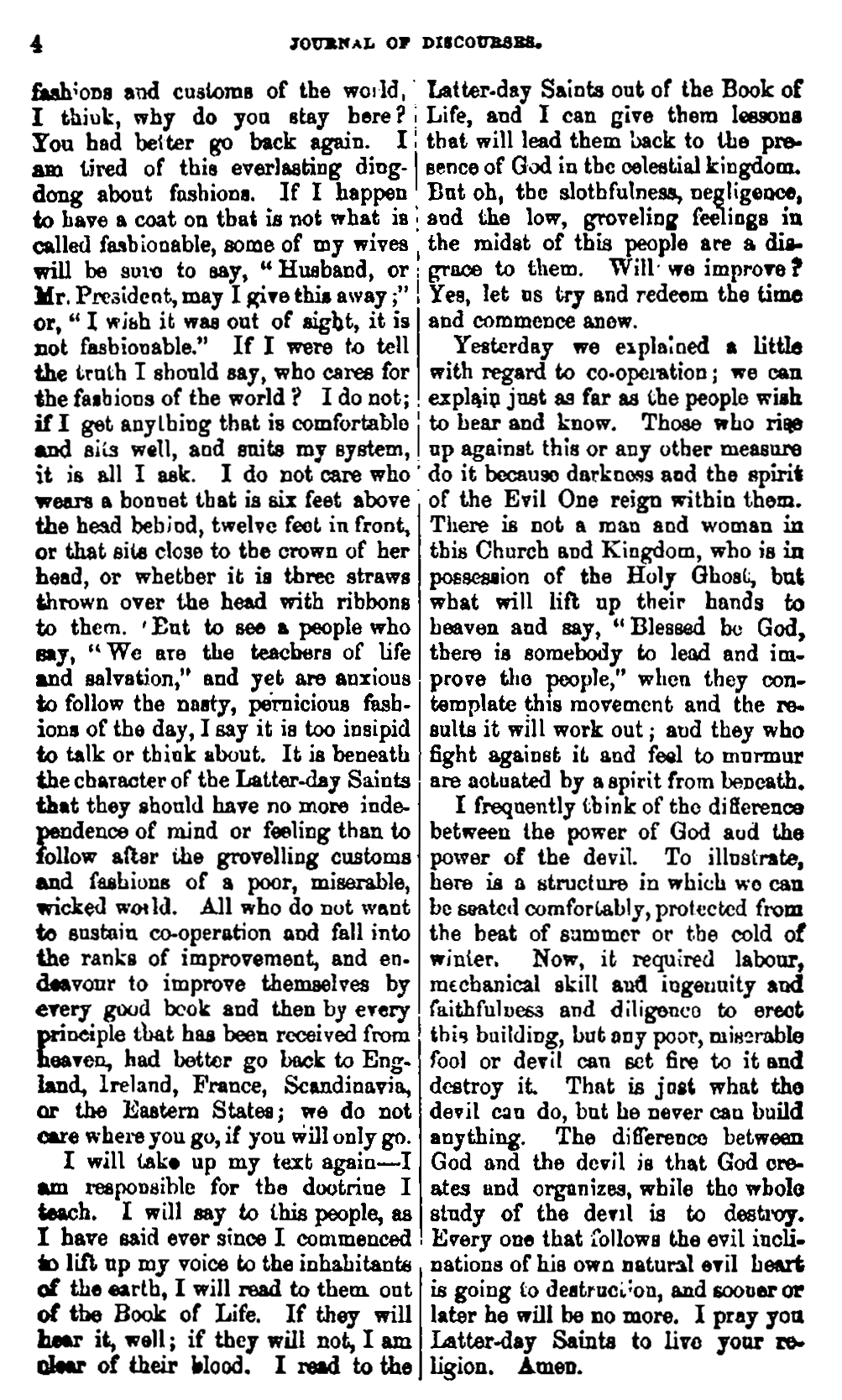Journal of Discourses, vol. 13, p. 4