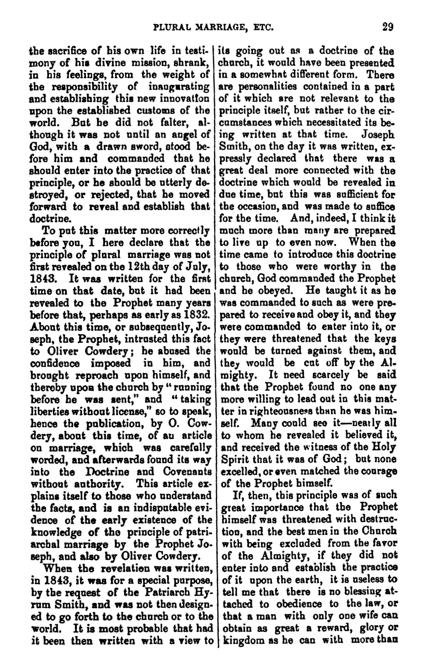 Journal of Discourses, vol. 20, p. 29