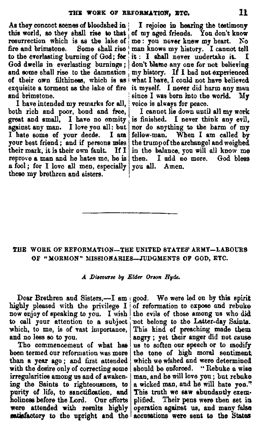 Journal of Discourses, vol. 6, p. 11