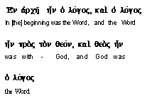 Greek text for John 1:1 JST