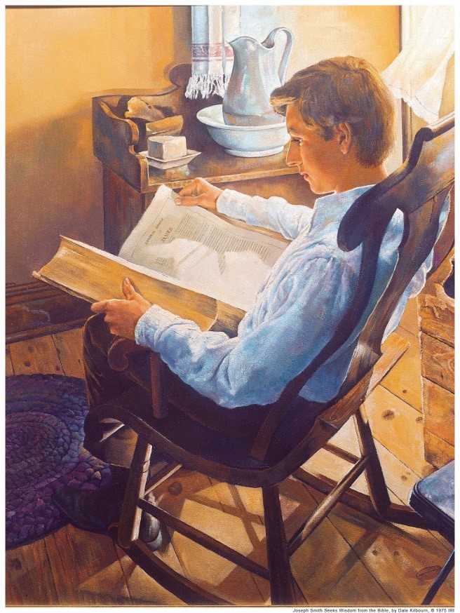 Joseph Smith seeks wisdom from the Bible